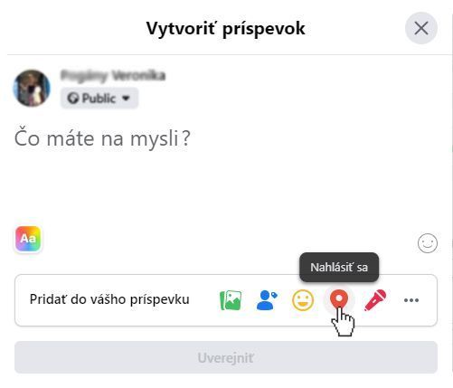 facebook: poszt létrehozása